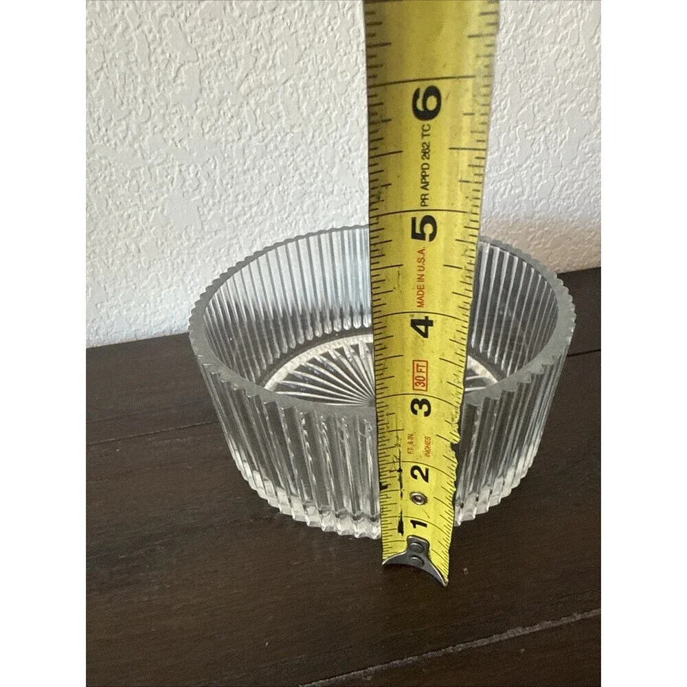 Cut Glass Bowl Diamond Fire Hostess